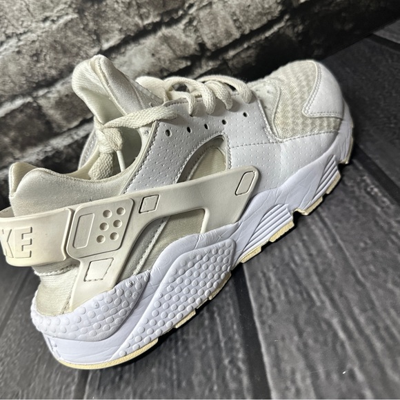 Nike Air Huarache All White Platinum 318429-111 Sneakers Shoes Men's Size 9 - Picture 14 of 16